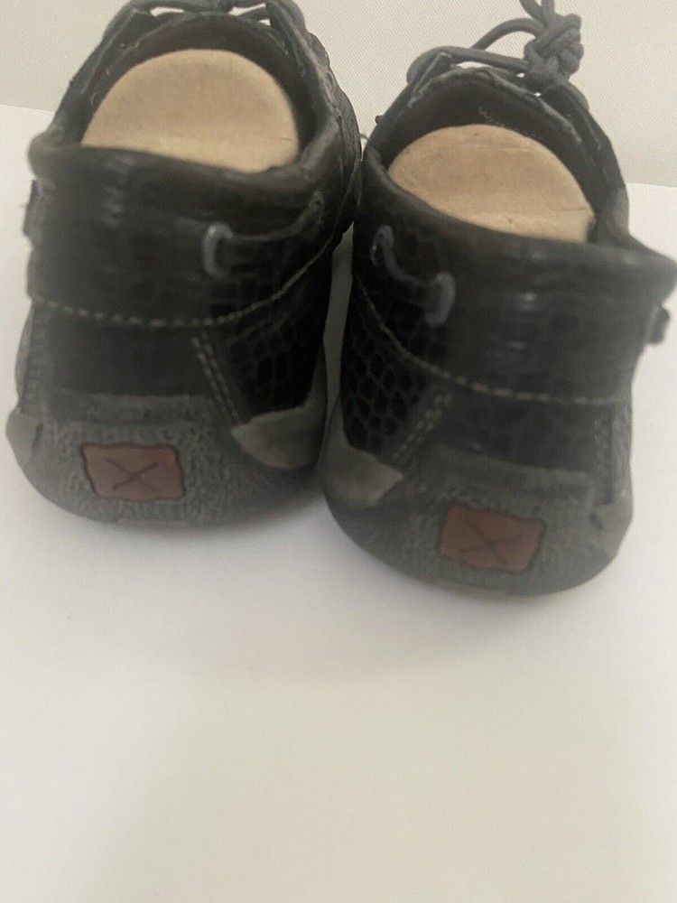 Ladies Twisted X Blackfish Mocs Black Loafer Leather Western Size 8.5M - Picture 4 of 8